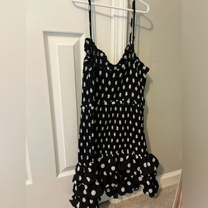 Black and White Polka Dot Dress